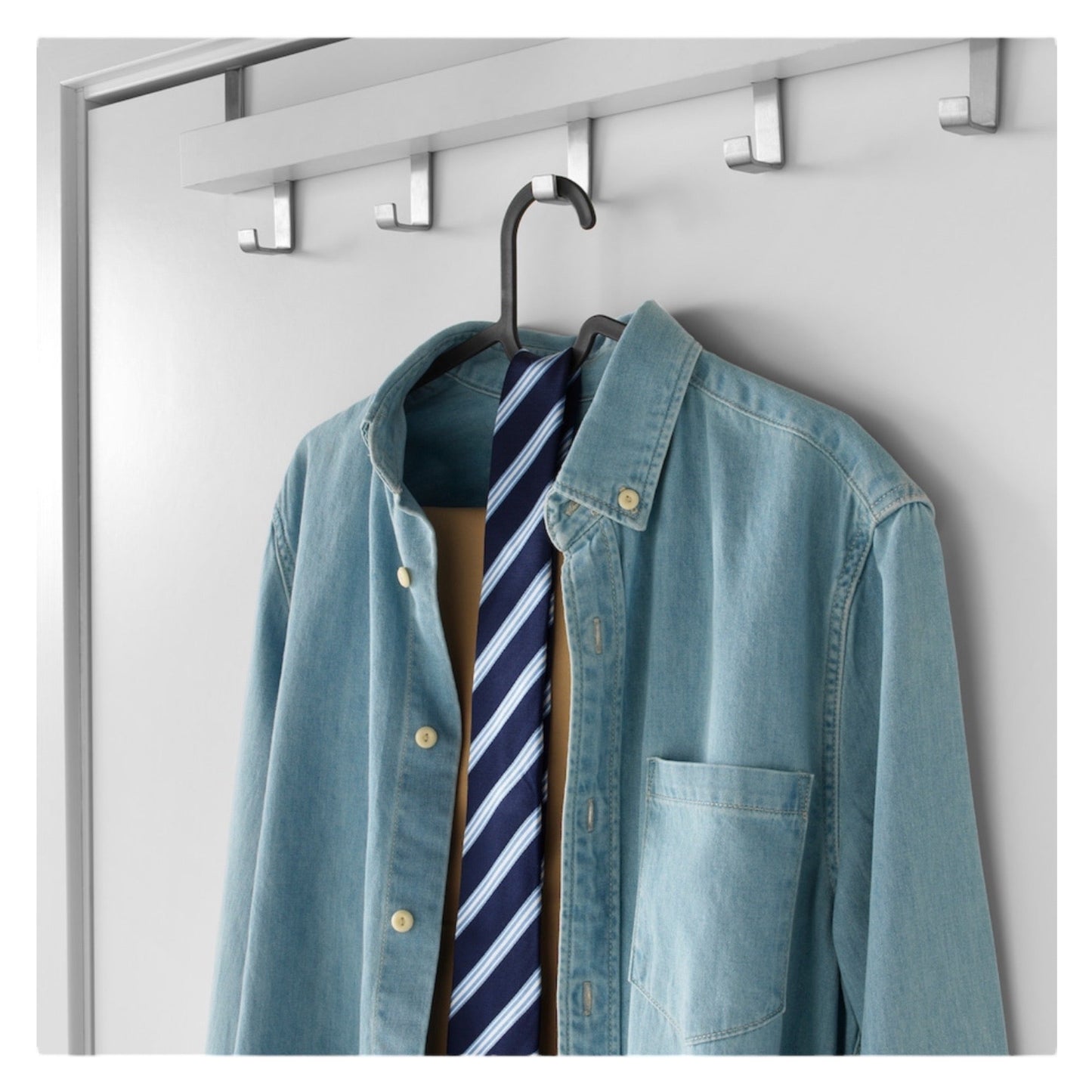 Duurzame en ruimtebesparende kleerhangers van gerecycled materiaal 10 Stuks
