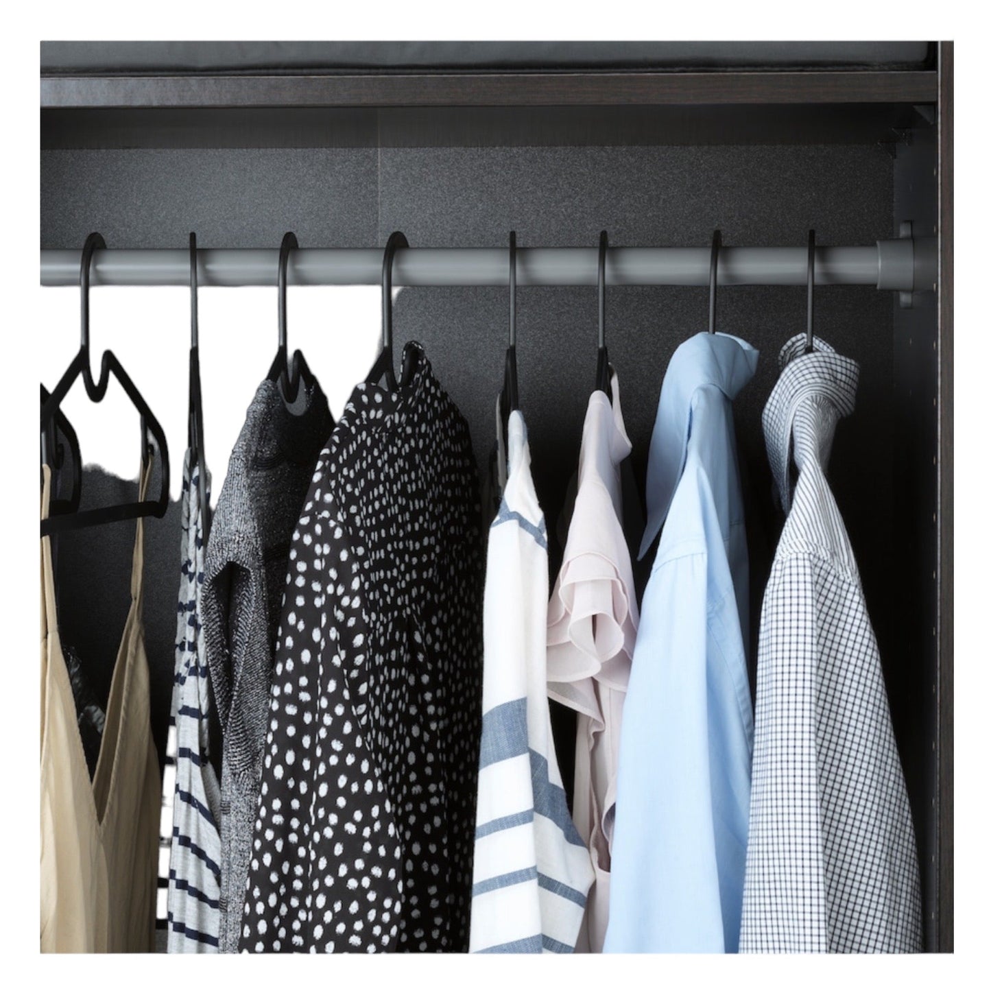 Duurzame en ruimtebesparende kleerhangers van gerecycled materiaal 10 Stuks