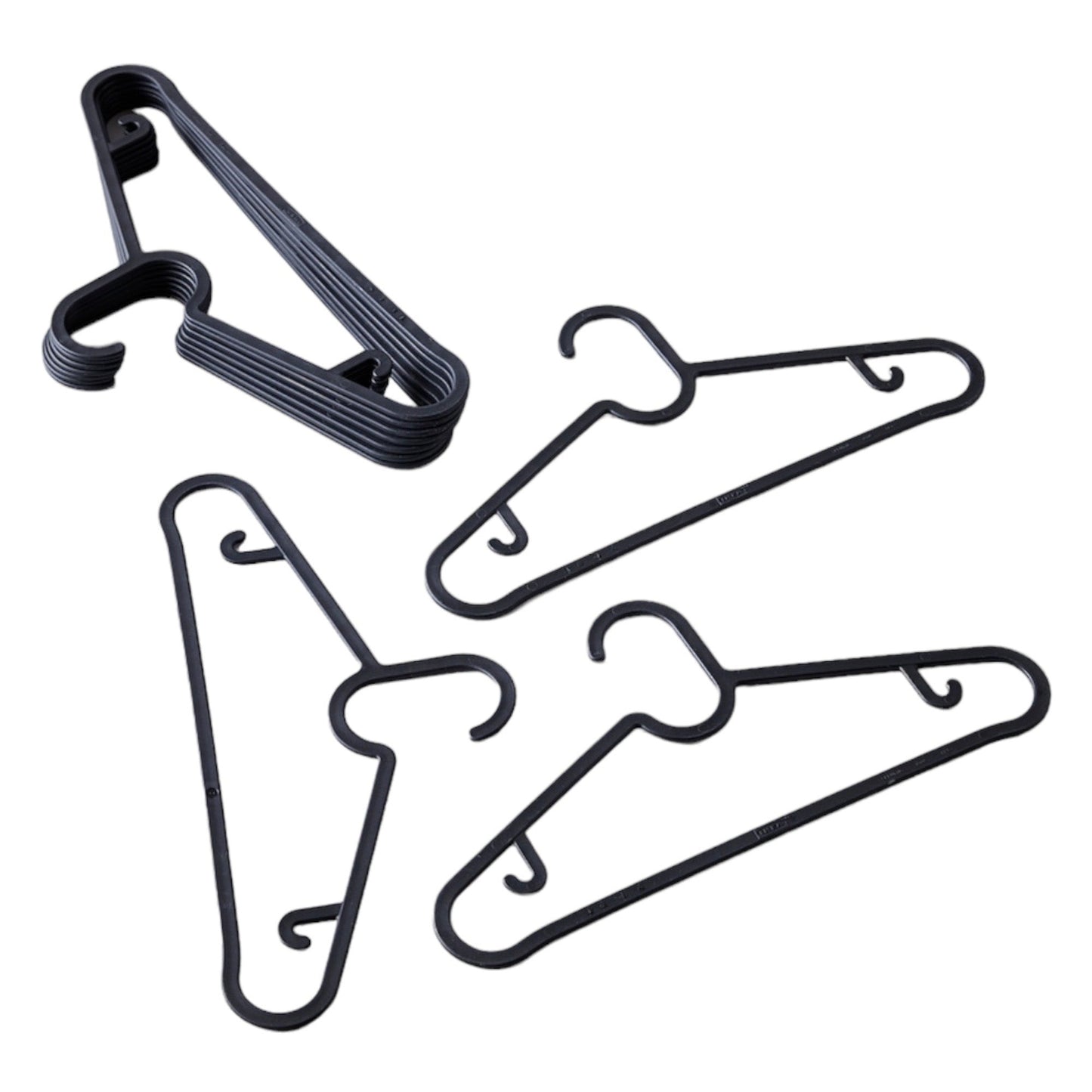 Duurzame en ruimtebesparende kleerhangers van gerecycled materiaal 10 Stuks