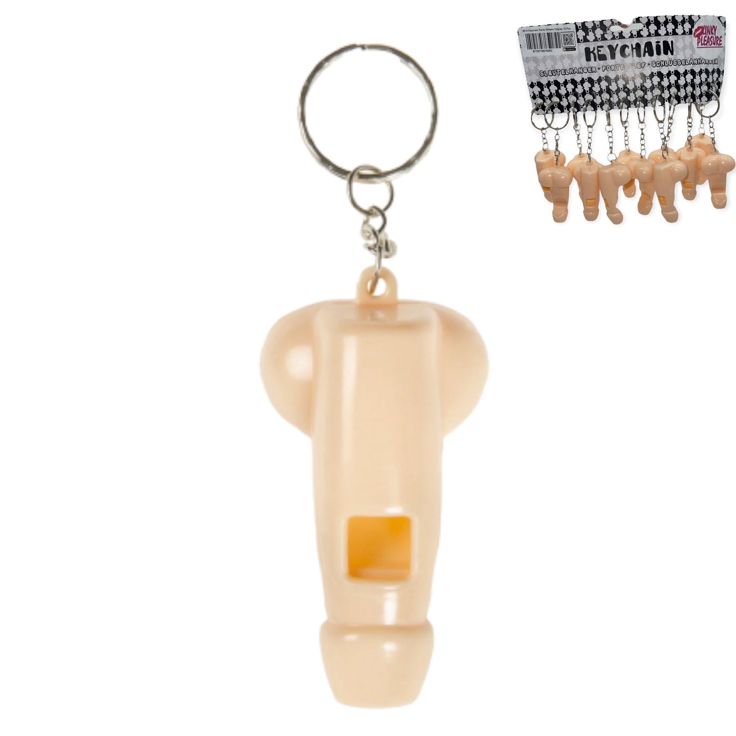 Kinky Pleasure Sleutelhanger - Grappig en Uniek Accessoire Piemel Fluitje