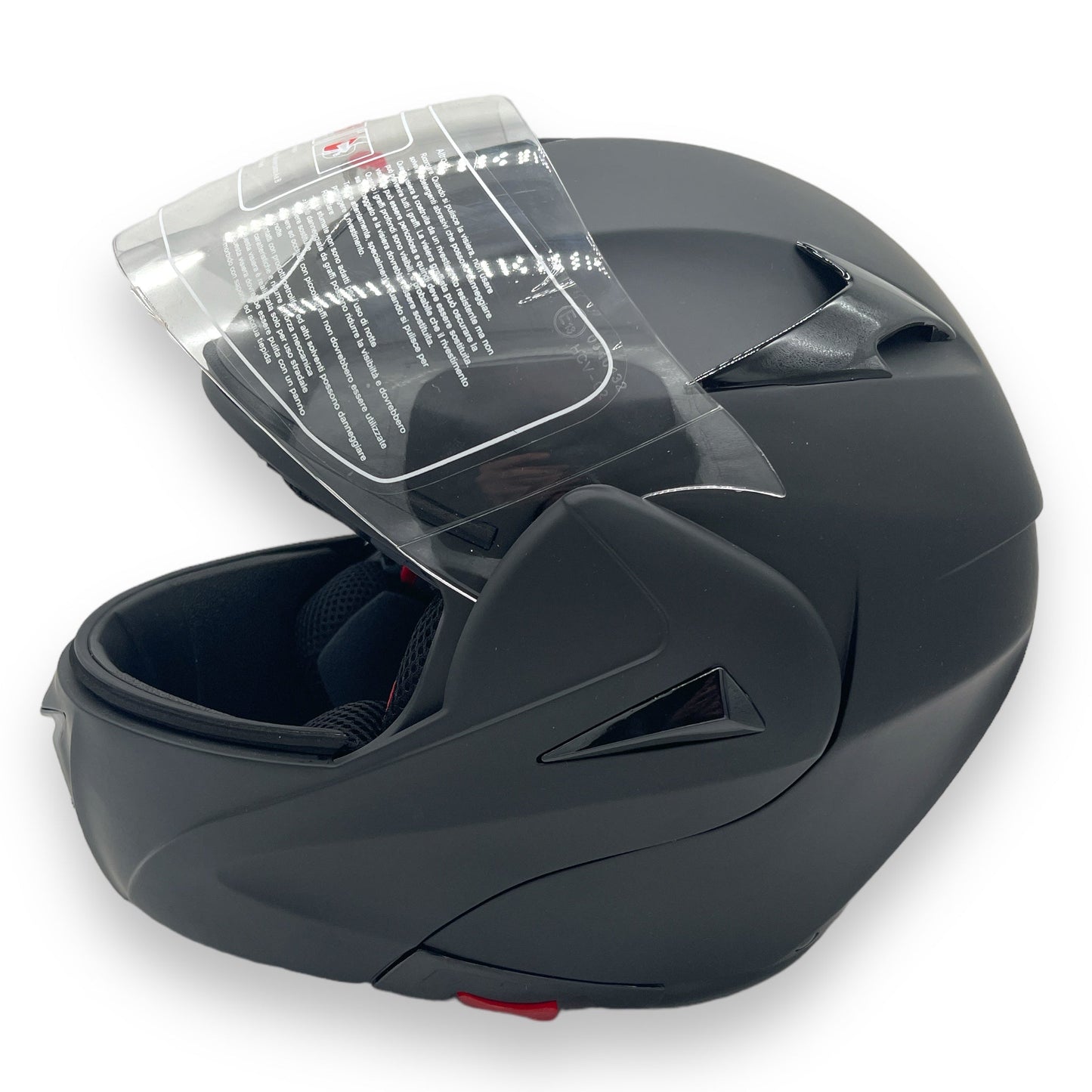 BHR Zwarte Motor Helm Medium