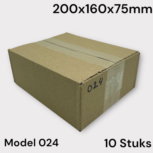 Verzend Doos Bruin Model 024 200x160x75mm 10 Stuks
