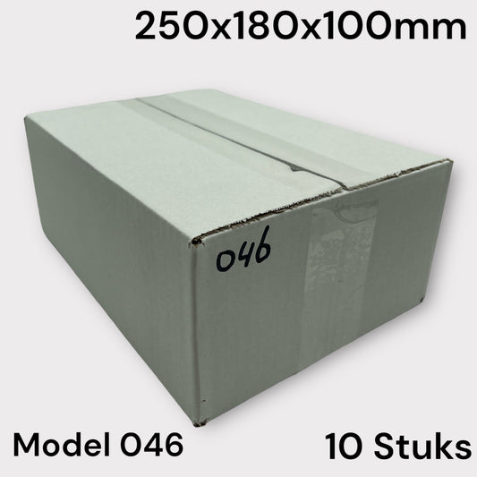 Verzend Doos Wit Model 046 250x180x100mm 10 Stuks