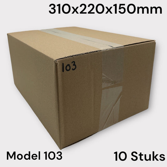 Verzend Doos Bruin Model 103 310x220x150mm 10 Stuks