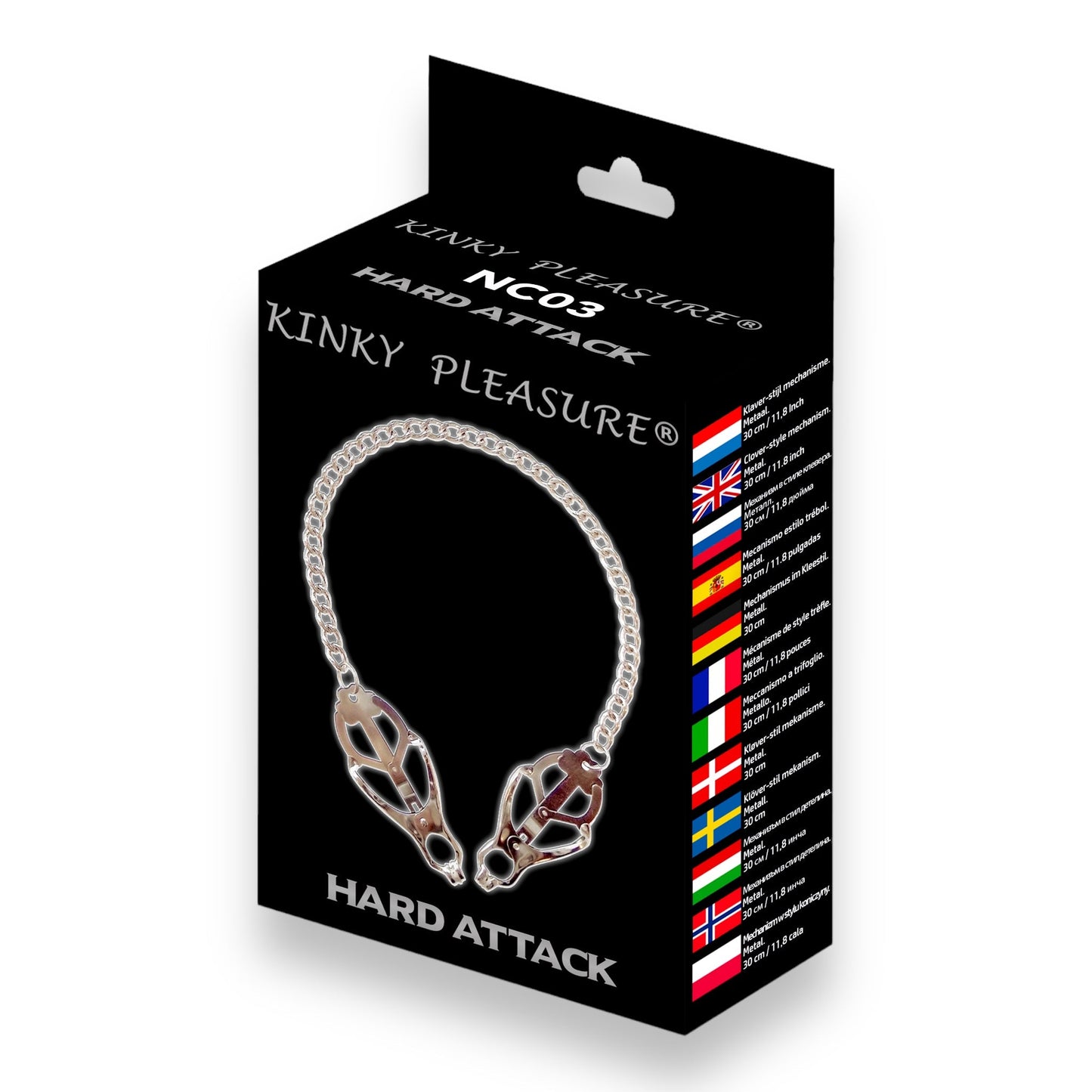 Hard Attack - Kinky Clamps - Zware Versie - Nipple Clamps - Stijlvolle Kleurdoos