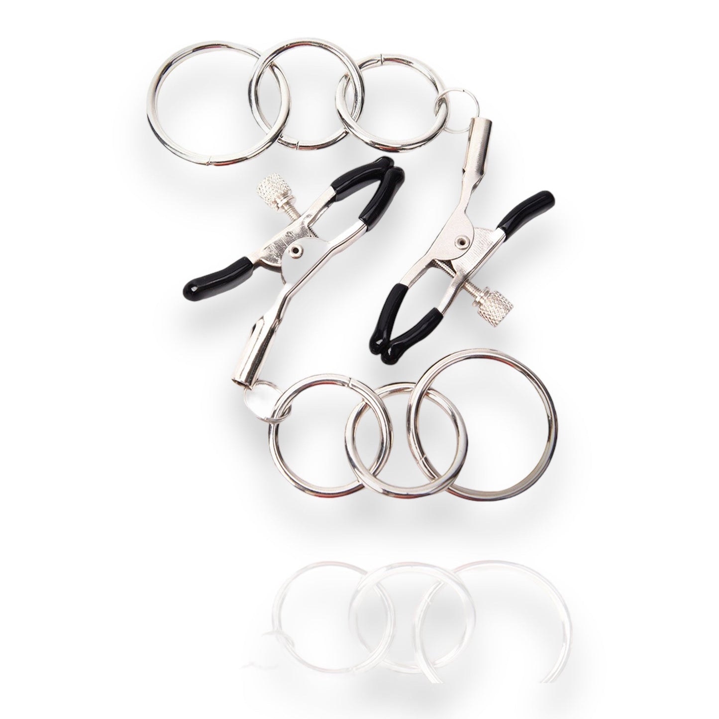 Tripple O'Ring - Kinky Clamps - Zware Versie - Nipple Clamps - Stijlvolle Kleurdoos