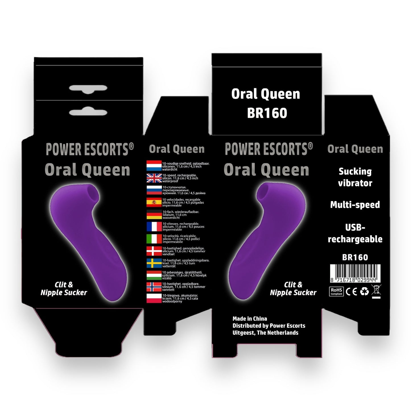 Zuig Vibrator Perfect Voor De Clit En De Tepels in 3 Verschilende Kleuren van Power Escorts