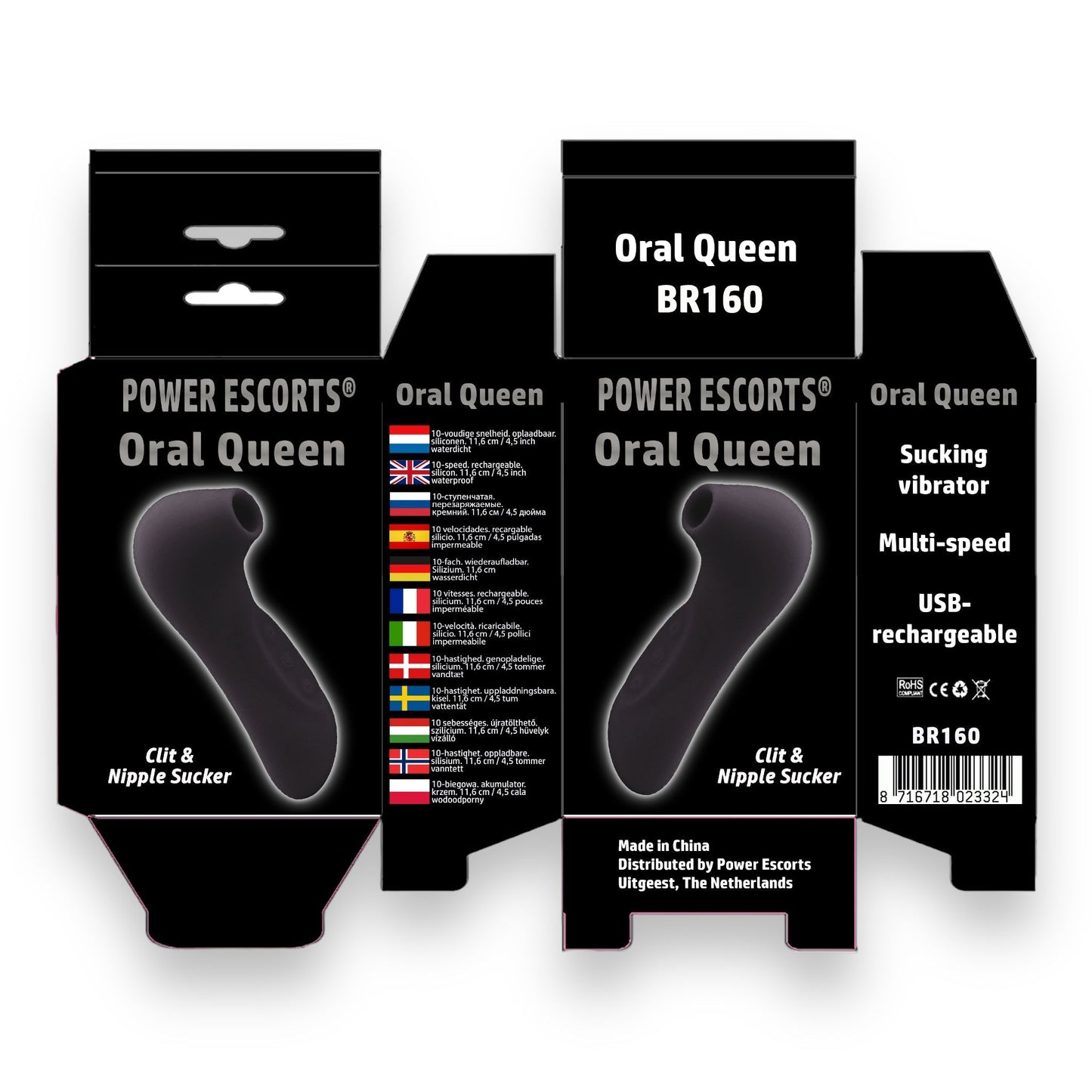 Zuig Vibrator Perfect Voor De Clit En De Tepels in 3 Verschilende Kleuren van Power Escorts