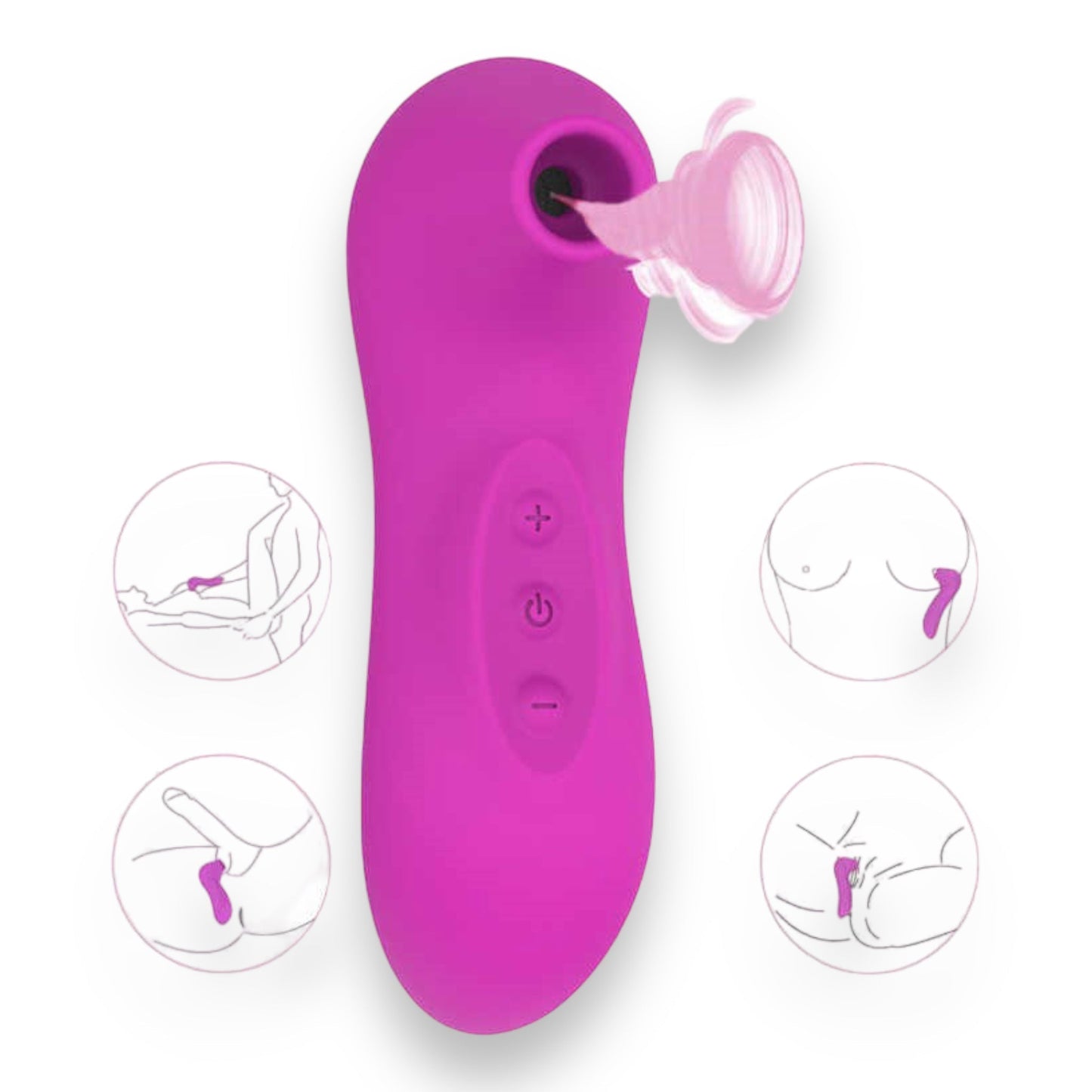 Zuig Vibrator Perfect Voor De Clit En De Tepels in 3 Verschilende Kleuren van Power Escorts