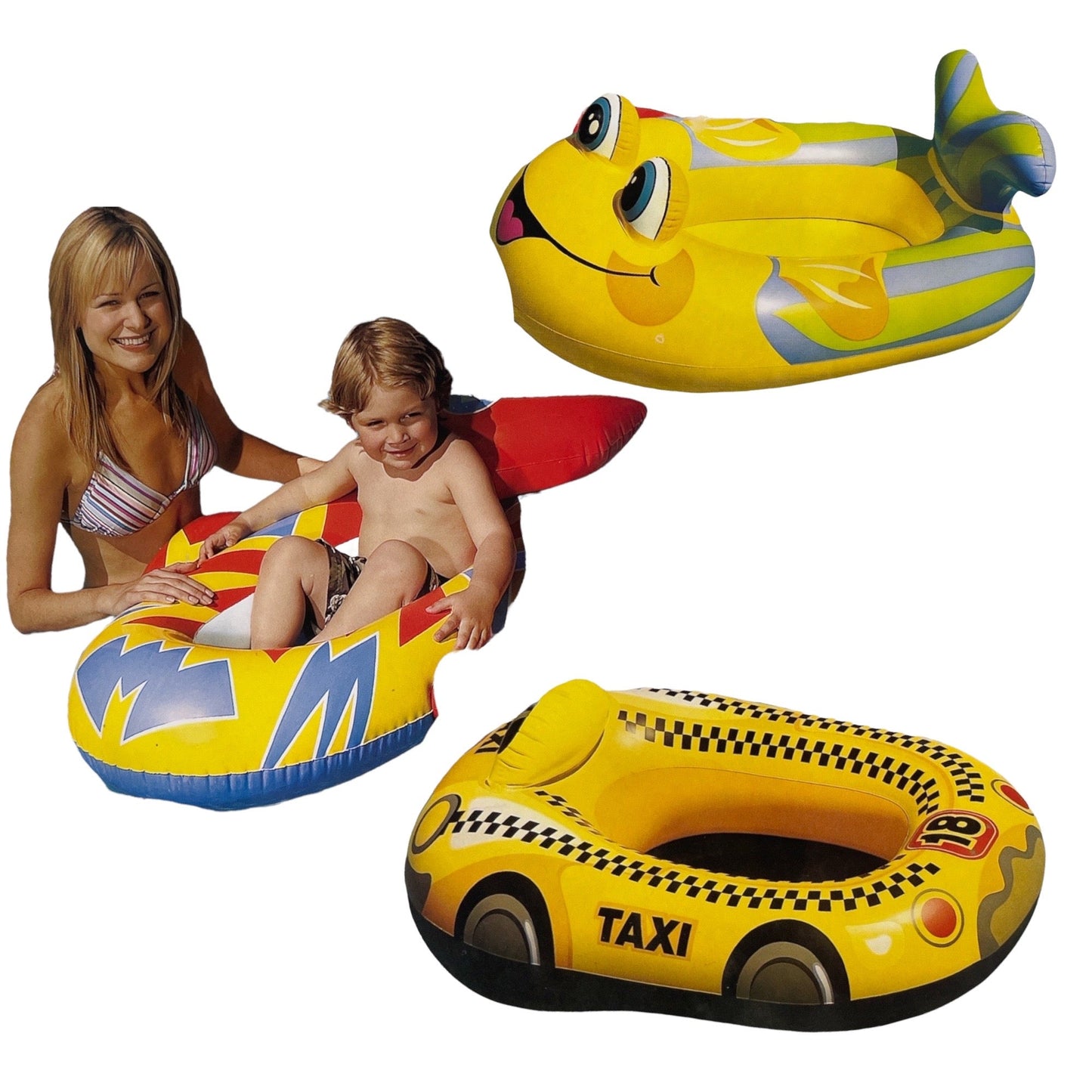 Intex Taxi Bootje 3 Modellen- Perfect Speelgoed voor Kinderen om Mee te Spelen in het Zwembad