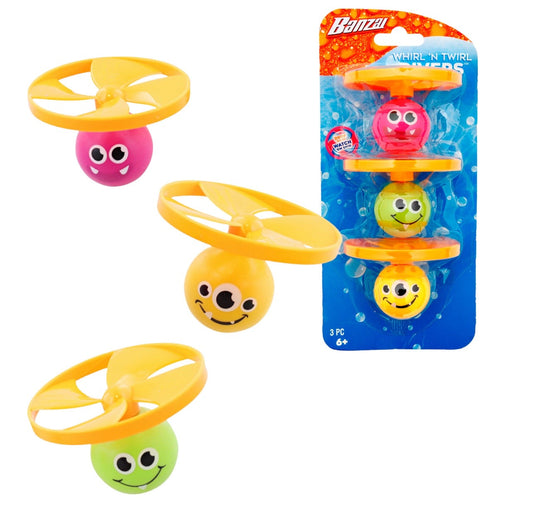 Banzai Helicopter Duikballen 3 stuks: Spetterend speelplezier voor in het water!