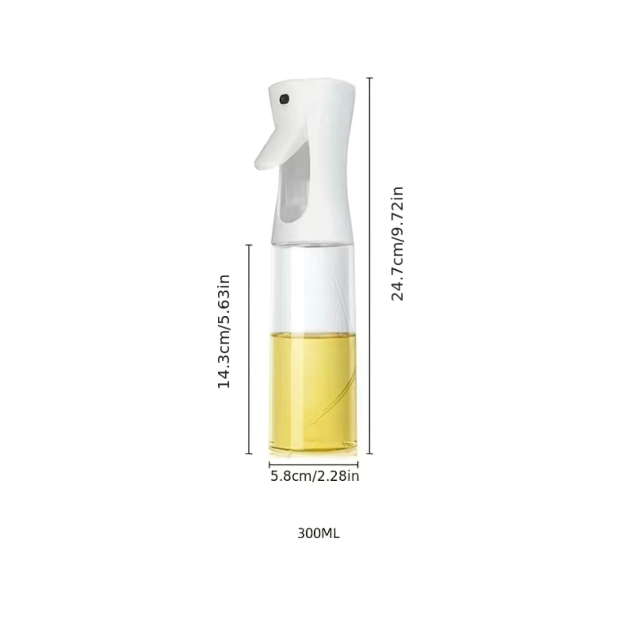 Keuken Oliefles Spray - Olijfolie Dispenser - Pers-type Ontwerp - Fitness en Barbecue - Gemakkelijk en Precies
