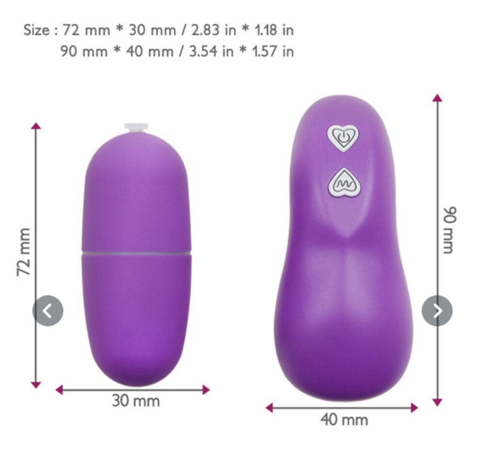 Power Escorts Raptor Remote Egg BR41 Purple - Runs on normal AAA batteries NEW ARRIVAL