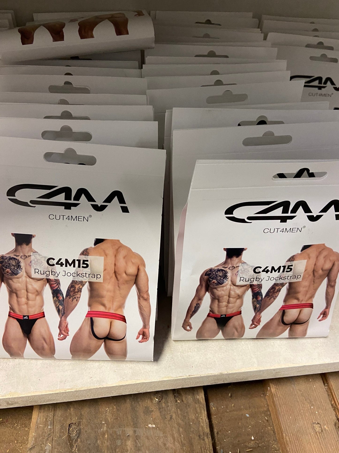 CUT4MEN - C4M15 - Rugby Jockstrap Men Underwear - 12 Pieces - 3 Colours - 4 Sizes -1 Piece