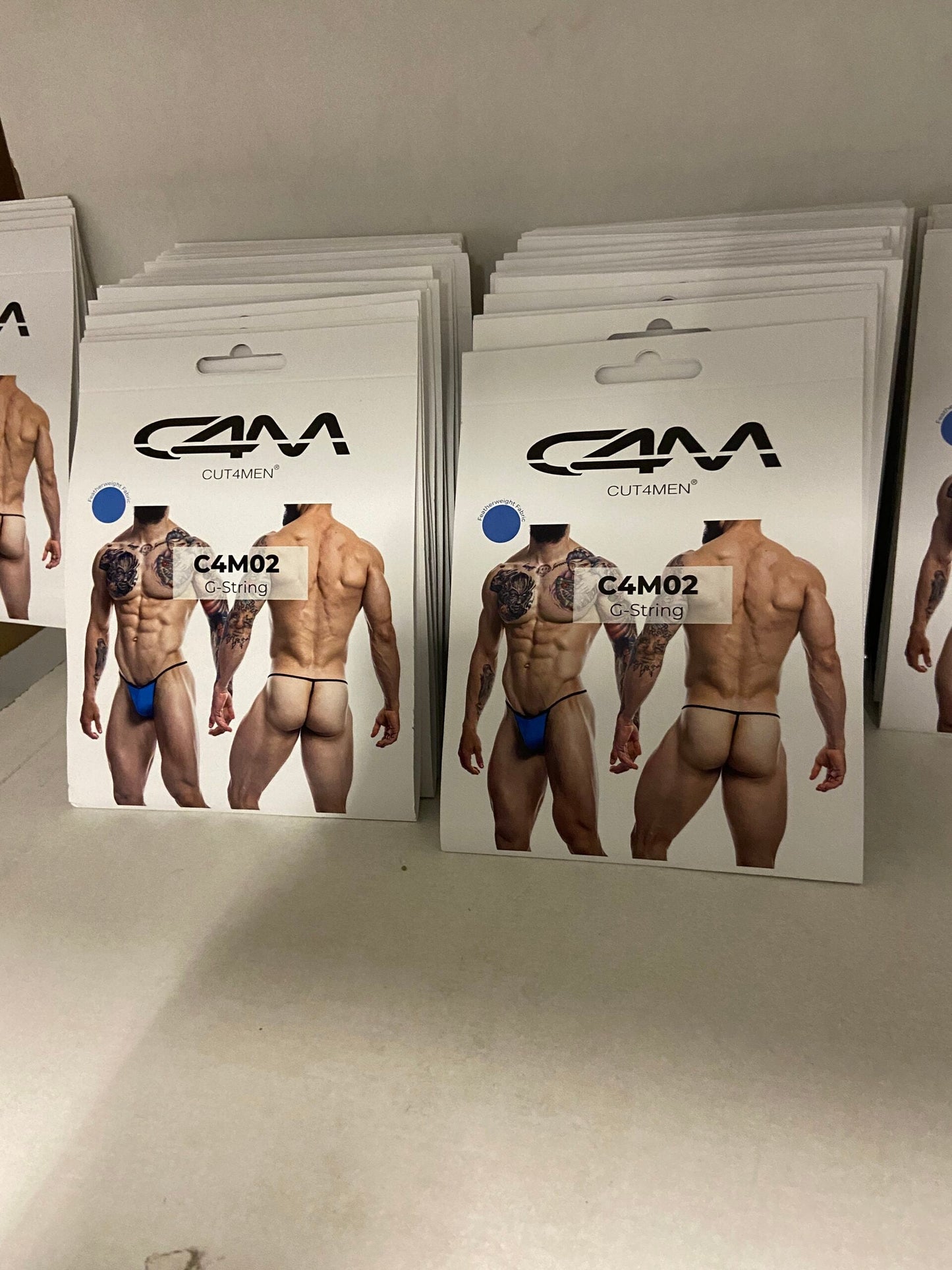 CUT4MEN - C4M02 - G String Men Underwear - Blue - 4 Sizes - 1 Piece