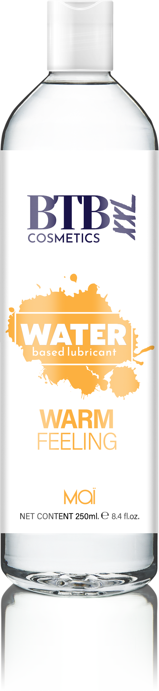 BTB Cosmetics Vegan Warm Feeling Water Based Lubricant XL 250 ML - LT2413