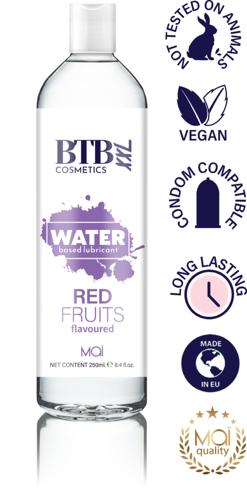 BTB Cosmetics Vegan Red Fruits Water Based Lubricant 250 ML - LT2416