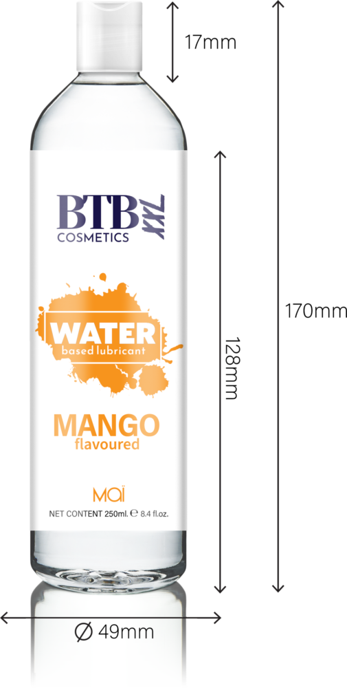 BTB Cosmetics Vegan Mango Water Based Lubricant 250 ML - LT2418