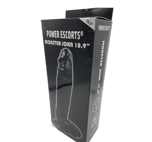 Power Escorts Monster John 10,9'' Mega Realistic Dildo 28 CM - BR229 Black