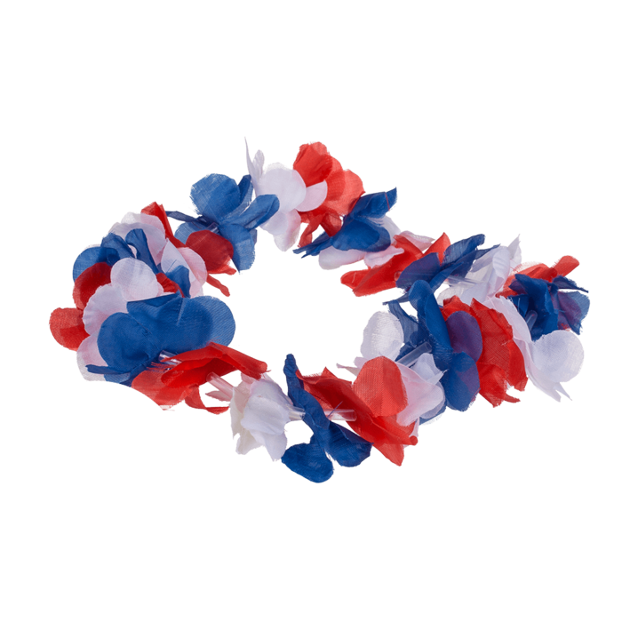 Hawai Style Haarband Frankrijk/Nederlandse Vlag - Perfecte accessoire voor feesten en evenemente