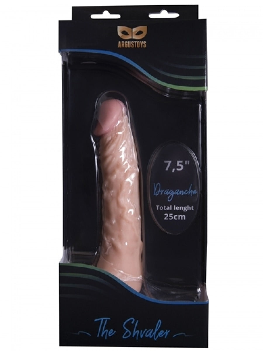 Argus Draganche Realistische Dildo Met Zuignap - Huidskleur - 25 Cm - AT 001037 - Sterke Kleurrijke Doos