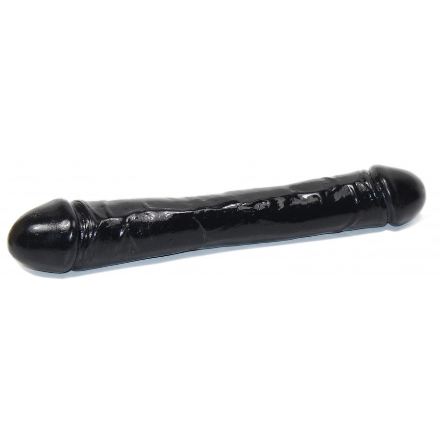 XXLTOYS - Double Threat - Double Dildo - Insertable length 38 X 6 cm - Black - Made in Europe - 13835