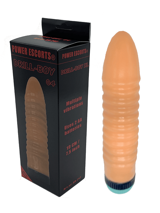 Power Escorts - BR242 - Drill-Boy 04 - Multiple Vibrations - Flesh - Colour Box