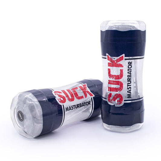 Power Escorts - BR281 - Suck Double Head - Pussy & Masturbator  - Masturbator Cup - 17 CM - Clear  flexible pussy - dia 7 cm