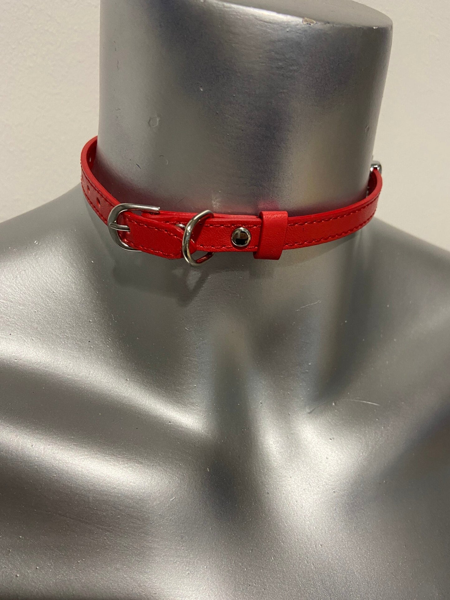 Power Escorts Luxury Collar Red with Name PUZZY - BDSM - Heavy Quality