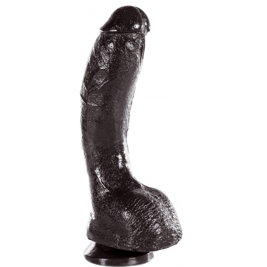 XXLTOYS - Malik - Large Dildo - Insertable length 20 X 5.4 cm - Black - Made in Europe - 21686