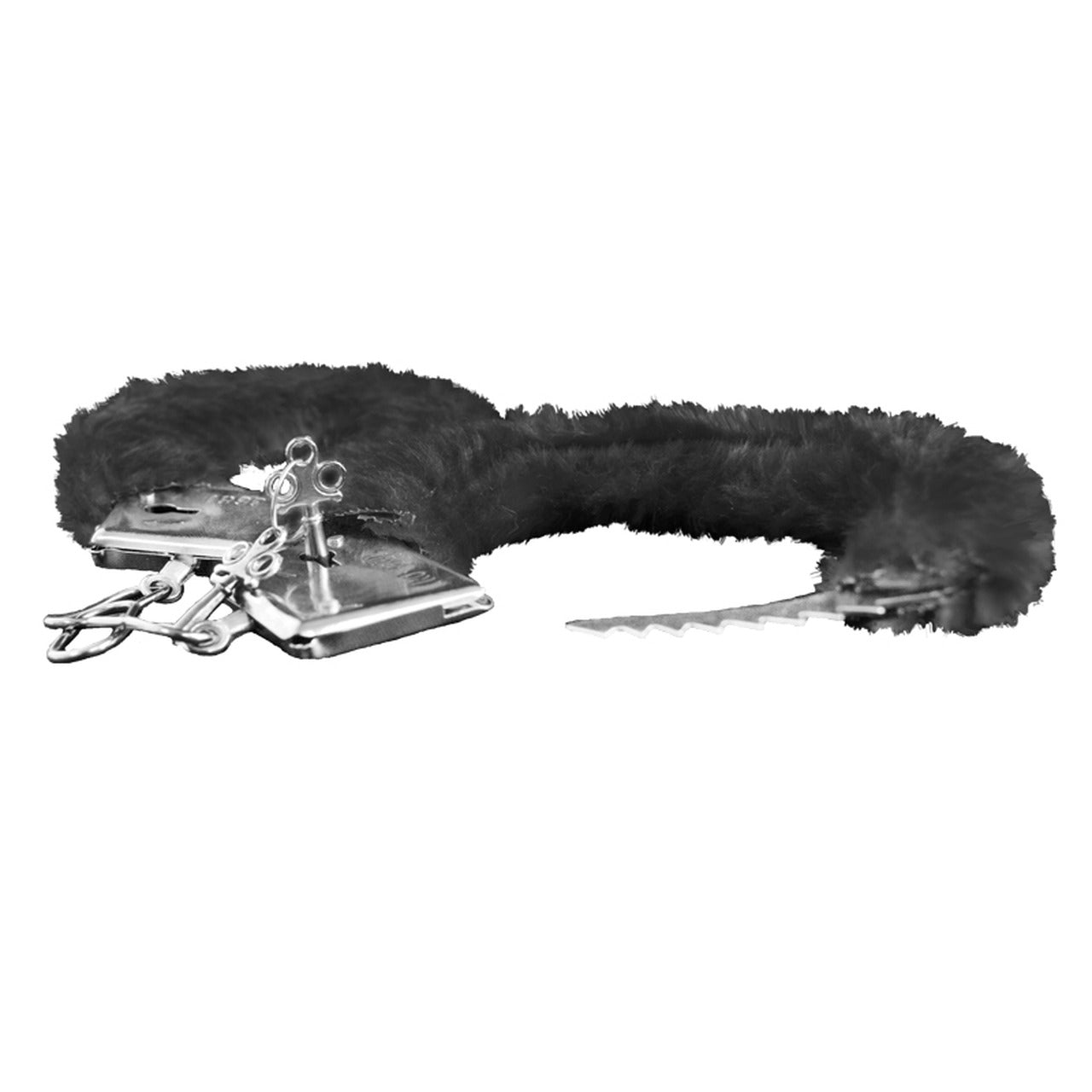 Power Escorts Furry Hand cuffs Black - Love Cuffs Bondage - Colour box - BR206