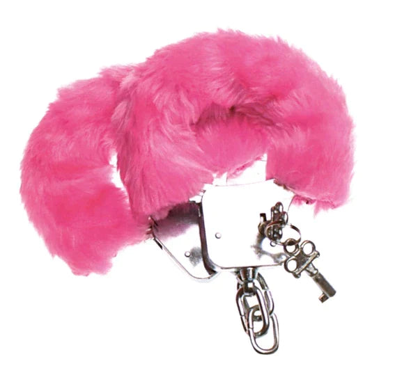 Power Escorts Furry Hand cuffs Pink - Love Cuffs - BR206 - Colourbox