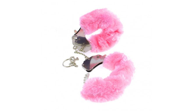 Power Escorts Furry Hand cuffs Pink - Love Cuffs - BR206 - Colourbox