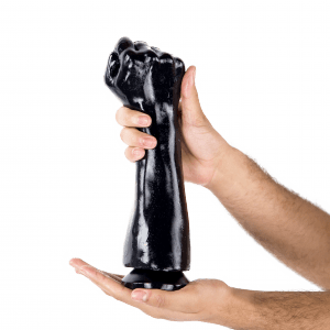 XXLTOYS - Close Fisty - Fist - Mega Buttplug - Anal Plug for Men - insertable length  25 X 9 cm - Black - Made in Europe