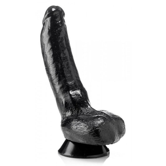 XXLTOYS - Thijmen - Large Dildo - Insertable length 23 X 6.5 cm - Black - Made in Europe