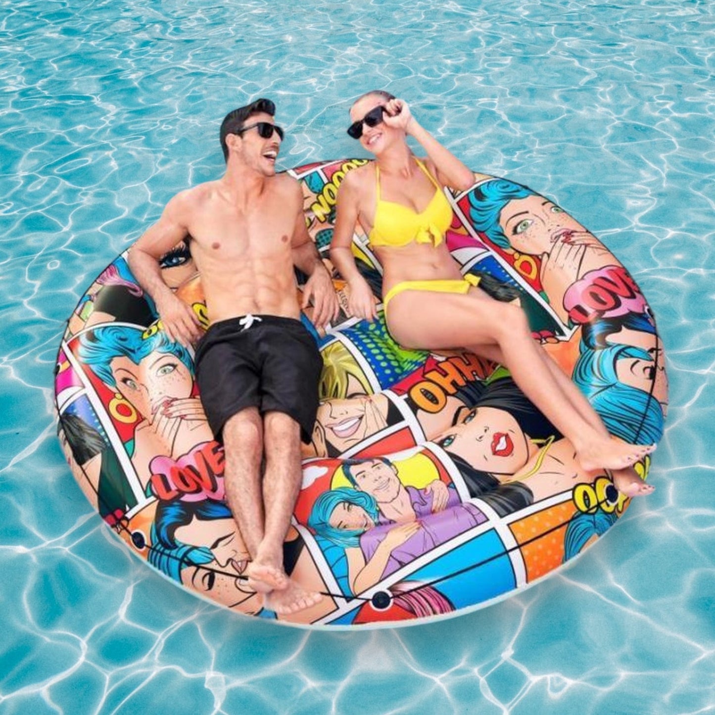 Bestway Opblaasbaar Pop Art Eiland 173cm