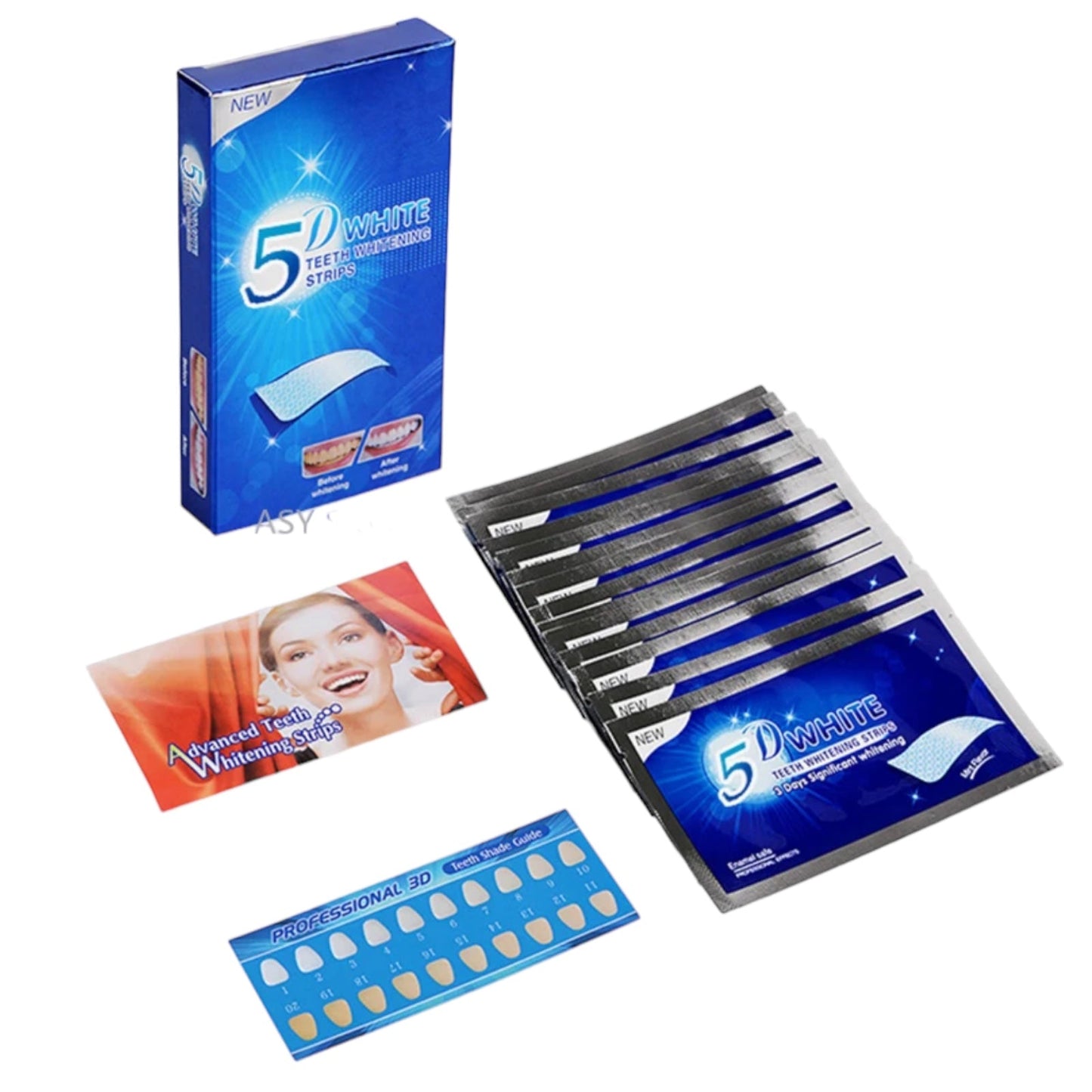 Tanden Bleken Strips 5d whitening strips 14stuks per verpakking