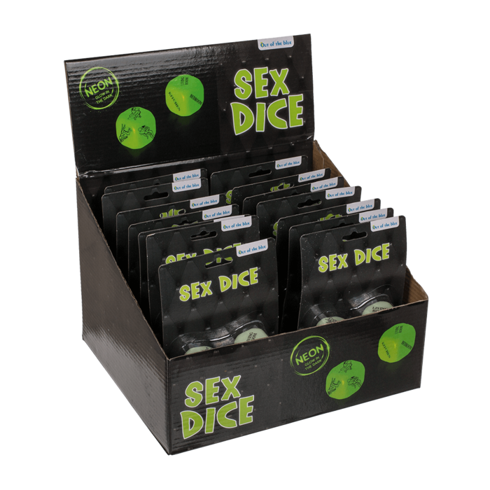 Breng wat spanning in je slaapkamer met deze Glow-in-the-Dark Sex Dobbelstenen Set