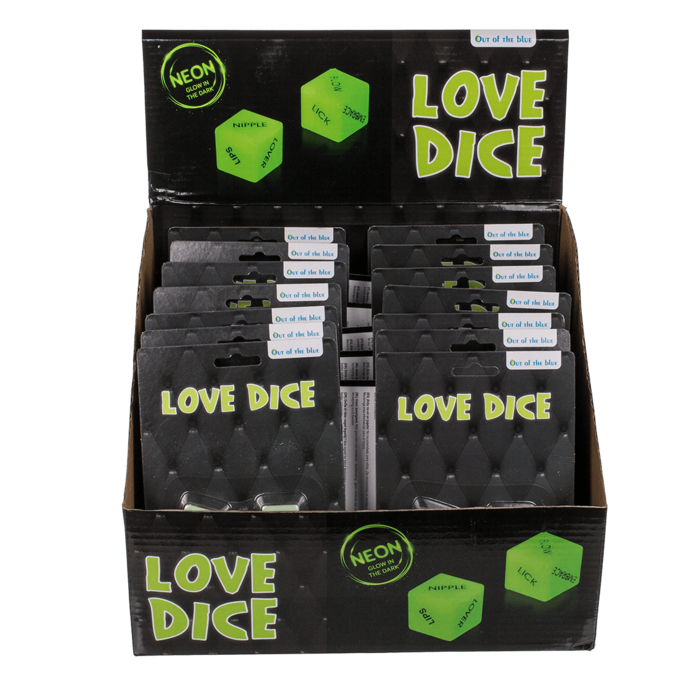 Sex Dobbelsteen Glow in the Dark Love Dice Set - Engelse versie