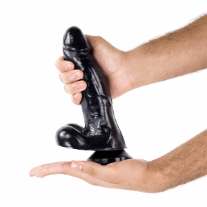 XXLTOYS - Joey - Dildo - insertable length  17 X 5 cm - Black - Made in Europe