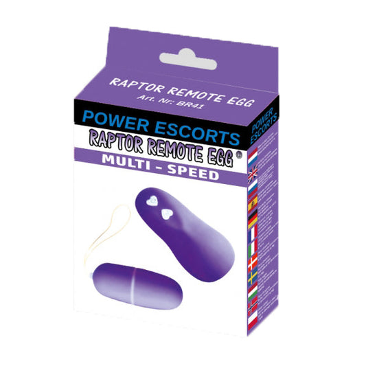 Power Escorts Raptor Remote Egg BR41 Purple - Runs on normal AAA batteries NEW ARRIVAL
