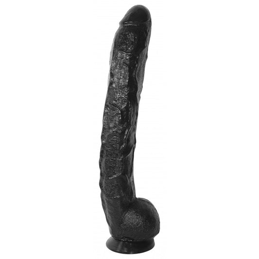 XXLTOYS - Melbourne - Dildo - Insertable length 33 X 5.8 cm - Black - Made in Europe