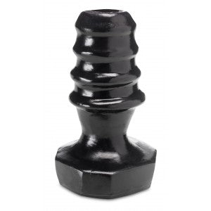 XXLTOYS - Anil - Tunnel Plug - insertable length 14 X 7.5 cm - Hole 3 cm - Black - Made in Europe